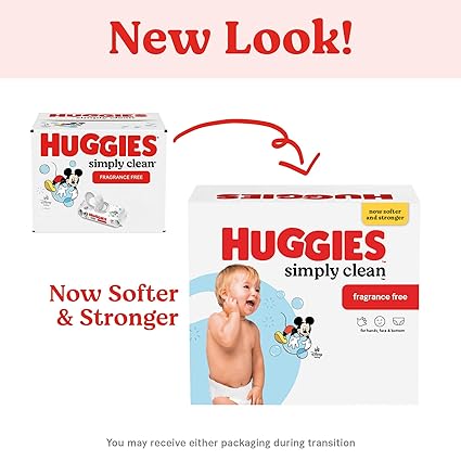 Huggies Simply Clean Fragrance‑Free Baby Wipes – 11 Flip‑Top Packs, 704 Wipes Total - Image 2