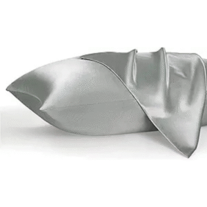 Bedsure Satin Pillowcase for Hair & Skin, Set of 2 (Queen, Silver Grey)